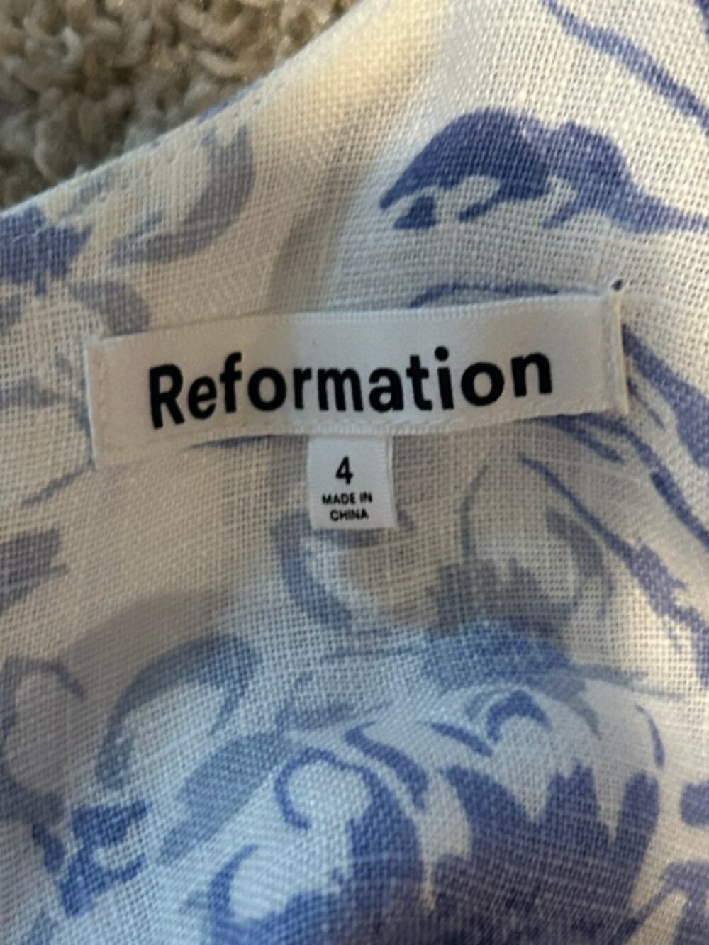 Reformation Bucatini Linen Midi Dress - Picture 4 of 7